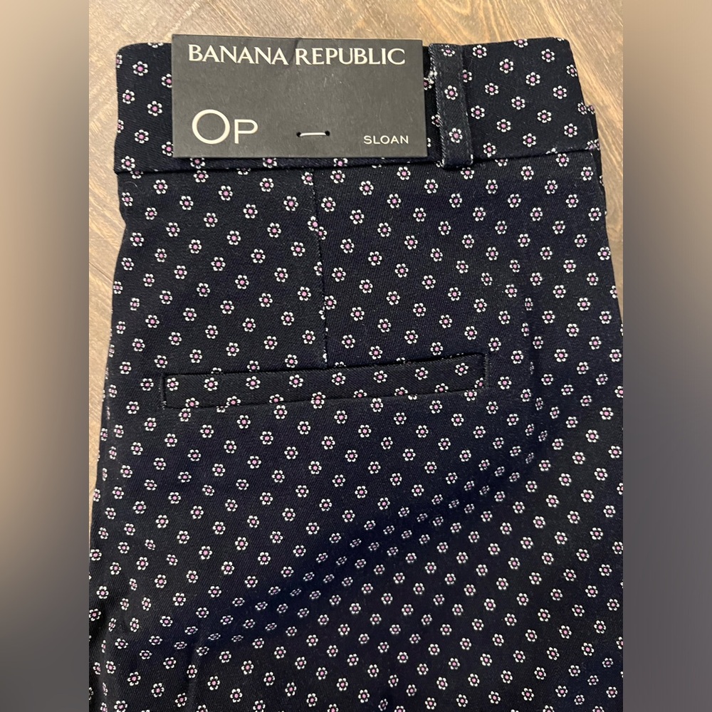 Banana Republic Sloan Crop Pants Size 0 Petite NWT - Picture 2 of 6